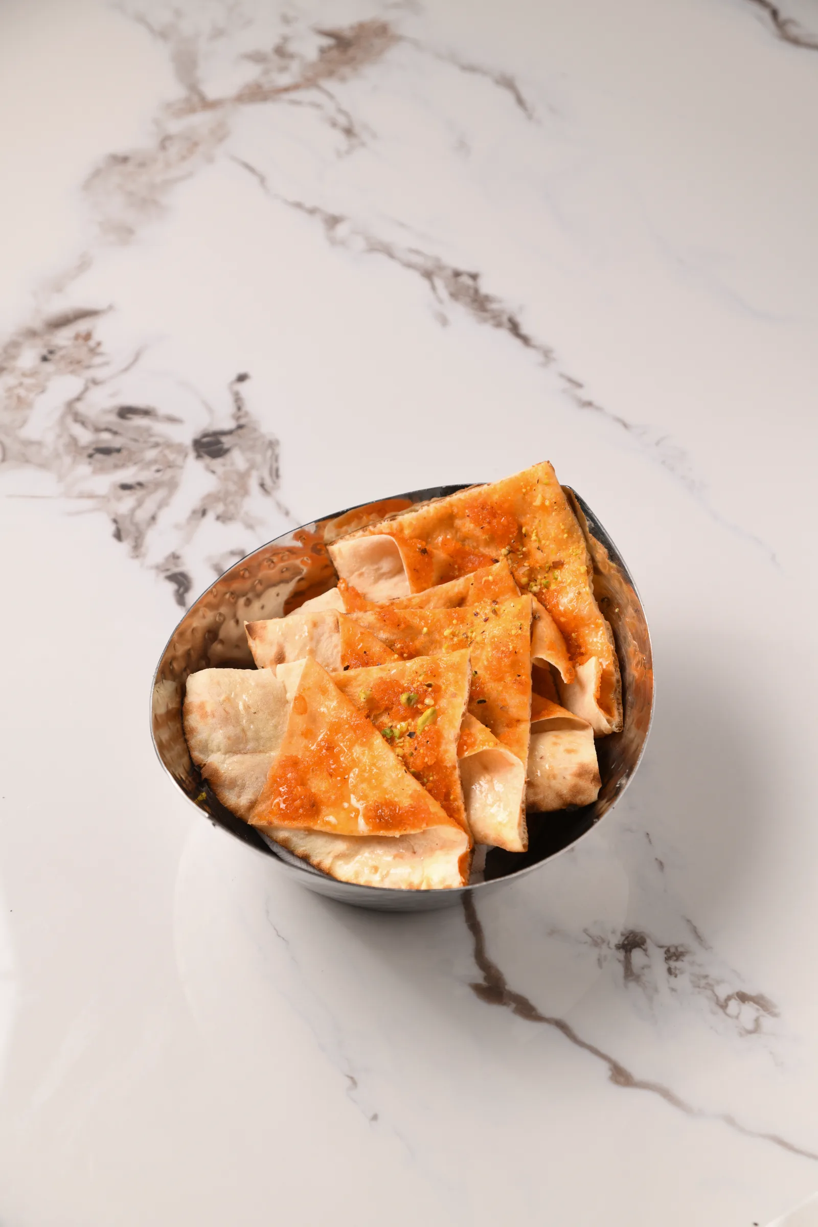 Kashmiri naan with fruit and nuts